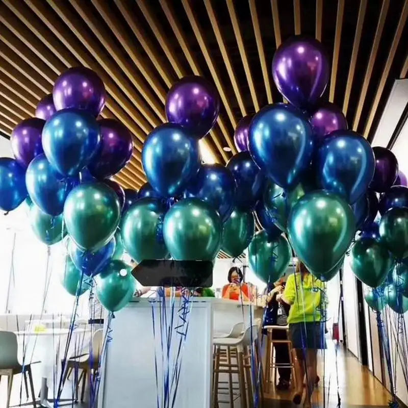 50pcs 10inch Glossy Metal Pearl Latex Balloons Thick Chrome Metallic Colors helium Air Balls Globos Birthday Party Decor
50pcs 10inch Glossy Metal Pearl Latex Balloons Thick Chrome Metallic Colors helium Air Balls Globos Birthday Party Decor