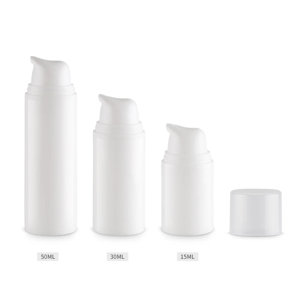 15ml 30ml 50ml White Airless Bottle Cosmetic Lotion Cream Pump Small Travel Skin Care Cream Container Press Dispenser Bottles
15ml 30ml 50ml White Airless Bottle Cosmetic Lotion Cream Pump Small Travel Skin Care Cream Container Press Dispenser Bottles