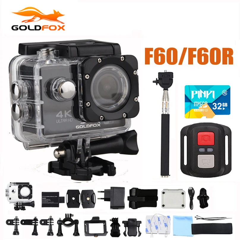 Спортивная Экшн-камера F60/F60R 4K 30FPS 170D 1080P 60FPS WIFI мини-камера 30 м Водонепроницаемая камера для велосипедного шлема
Спортивная Экшн-камера F60/F60R 4K 30FPS 170D 1080P 60FPS WIFI мини-камера 30 м Водонепроницаемая камера для велосипедного шлема