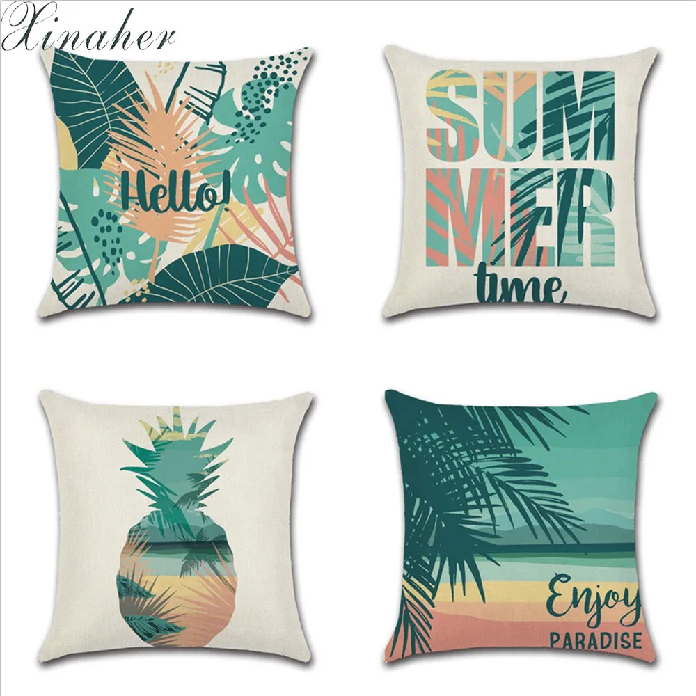 XINAHER 45*45 тропические искусственные Чехлы Полиэстеровая декоративная подушка для дома летняя тематическая наволочка
XINAHER 45*45 тропические искусственные Чехлы Полиэстеровая декоративная подушка для дома летняя тематическая наволочка