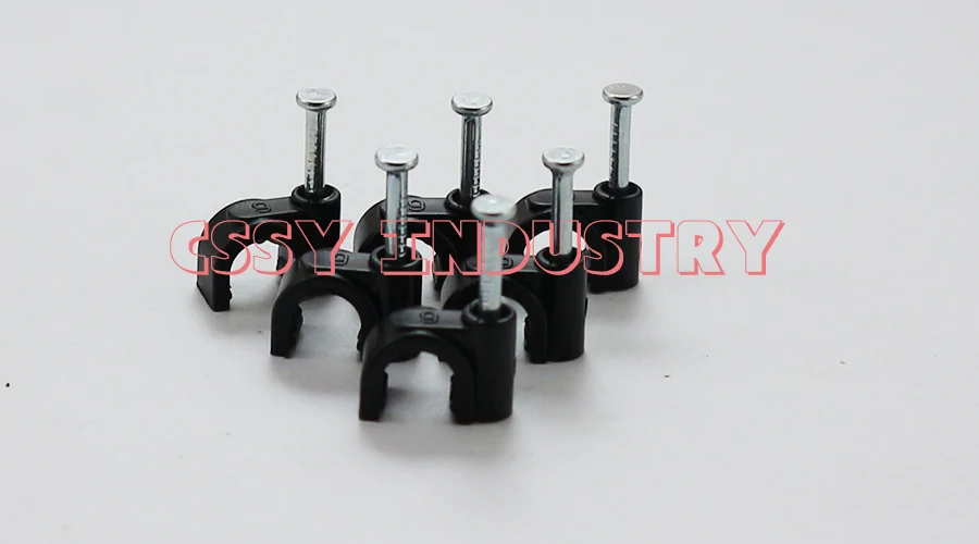 freeshipping Circle nail Cable clamp Clips 4 5 6 7 8 9 10 mm For Wire Plastic C Shape black With Fixing Nails
freeshipping Circle nail Cable clamp Clips 4 5 6 7 8 9 10 mm For Wire Plastic C Shape black With Fixing Nails