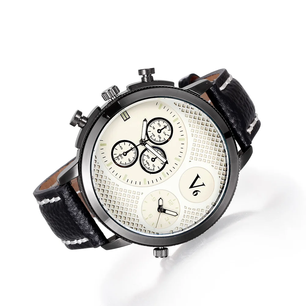 2019 New Listing Brand Fashion Men Sports Watch Leather Military Mens Watchs Quartz Dual Time Zone Relogio Masculino Men Gift
2019 New Listing Brand Fashion Men Sports Watch Leather Military Mens Watchs Quartz Dual Time Zone Relogio Masculino Men Gift