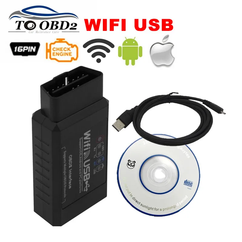 Беспроводной Автомобильный сканер OBDII ELM327 WIFI USB поддерживает все протоколы OBD2 работает с Android Torque/iOS системой/Windows ELM 327
Беспроводной Автомобильный сканер OBDII ELM327 WIFI USB поддерживает все протоколы OBD2 работает с Android Torque/iOS системой/Windows ELM 327