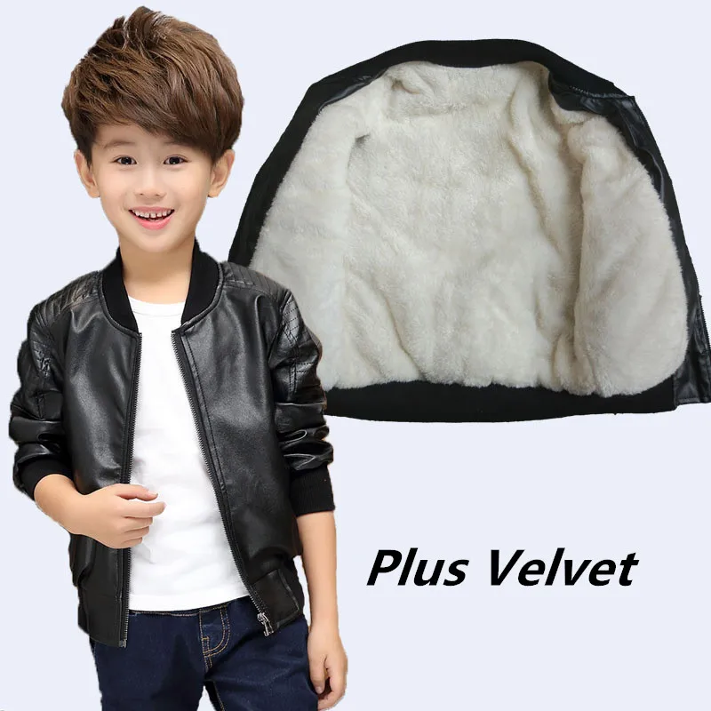 New Arrived Boys Coats Autumn Winter Fashion Korean Children's Plus Velvet Warming Cotton PU Leather Jacket For 6-15Y Kids Hot
New Arrived Boys Coats Autumn Winter Fashion Korean Children's Plus Velvet Warming Cotton PU Leather Jacket For 6-15Y Kids Hot