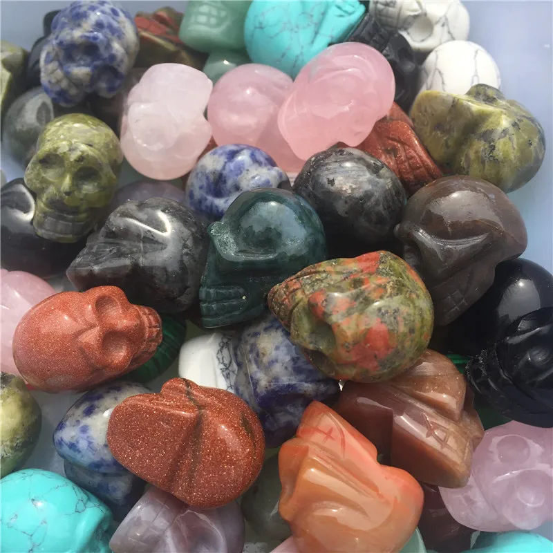 3pcs Natural Crystal Stone Skull Hand Carved And Polished Rare Gemstone Home Decoration Collection
3pcs Natural Crystal Stone Skull Hand Carved And Polished Rare Gemstone Home Decoration Collection