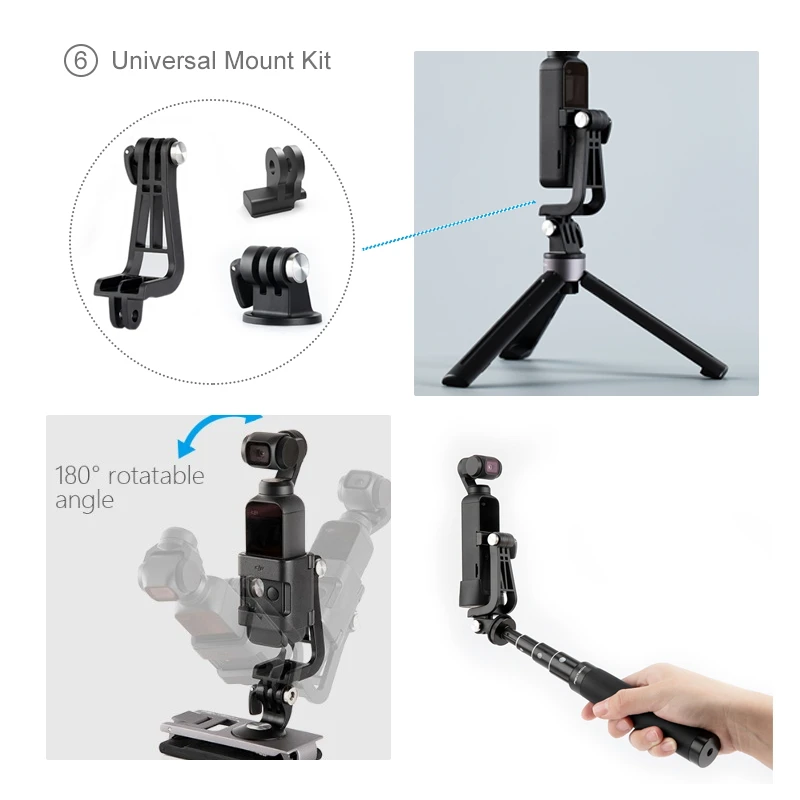 Карманный адаптер PGYTECH DJI Osmo аксессуары для крепления 10 типов дополнительного