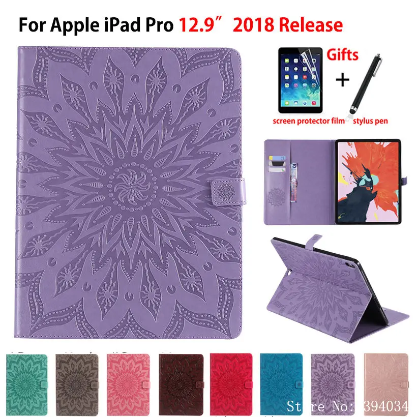 Case For iPad Pro 12.9 2018 Cover Funda Tablet For iPad Pro 12.9 inch 2018 A1876 A2014 A1895 A1983 Sun Embossed Shell +Film+Pen
Case For iPad Pro 12.9 2018 Cover Funda Tablet For iPad Pro 12.9 inch 2018 A1876 A2014 A1895 A1983 Sun Embossed Shell +Film+Pen