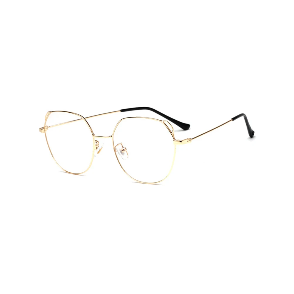Retro Metal Eyeglasses Frames Fashion Women Clear Eye Optical Reading Glasses Frame Brand Designer Mens Accessories 9084OLO | Аксессуары