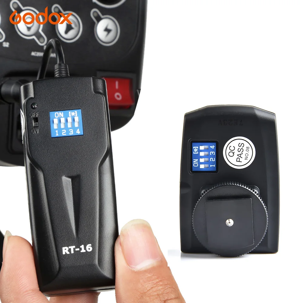 GODOX RT-16 Wireless Photo Studio Flash Trigger with 4 Receivers For Canon Nikon DSLR godox SK400II SL-200w DE300 Video Flash
GODOX RT-16 Wireless Photo Studio Flash Trigger with 4 Receivers For Canon Nikon DSLR godox SK400II SL-200w DE300 Video Flash