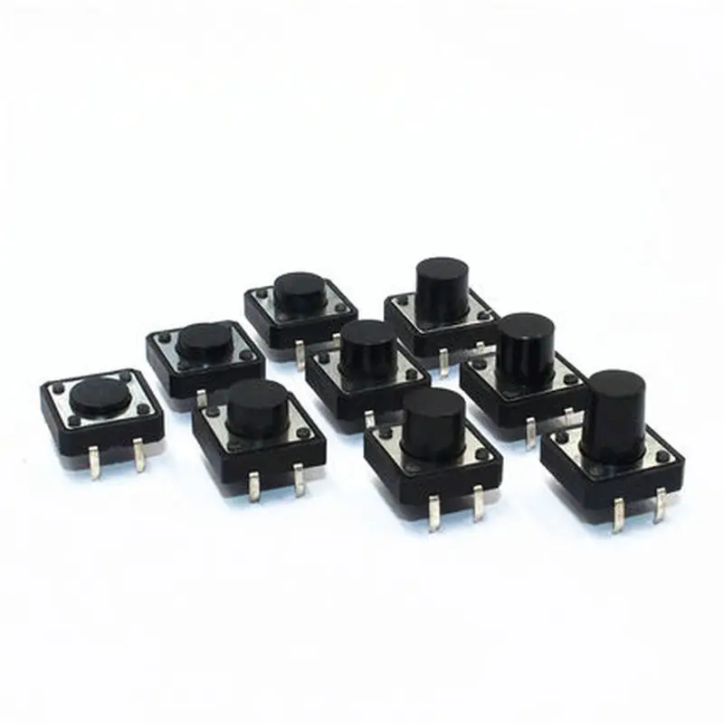 

20PCS DIP Tactile Switch 12*12*4.3mm 5mm 6mm 7mm 8mm 9mm 10mm 12mm 12x12 4Pin Tact Push Button Micro Switch Self-reset Switches