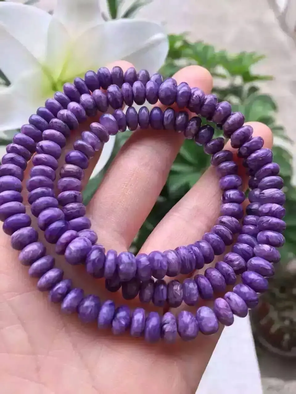 Genuine Natural Purple Charoite Crystal Marquise Beads Three-Laps Long Bracelet 7mm AAAA
Genuine Natural Purple Charoite Crystal Marquise Beads Three-Laps Long Bracelet 7mm AAAA
