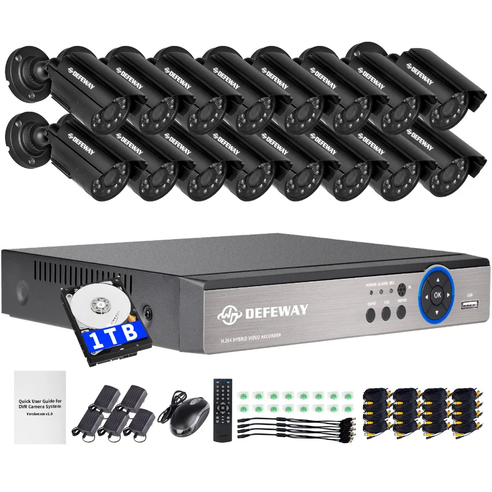 DEFEWAY 1200TVL 720P HD на открытом воздухе камера видеонаблюдения системы безопасности