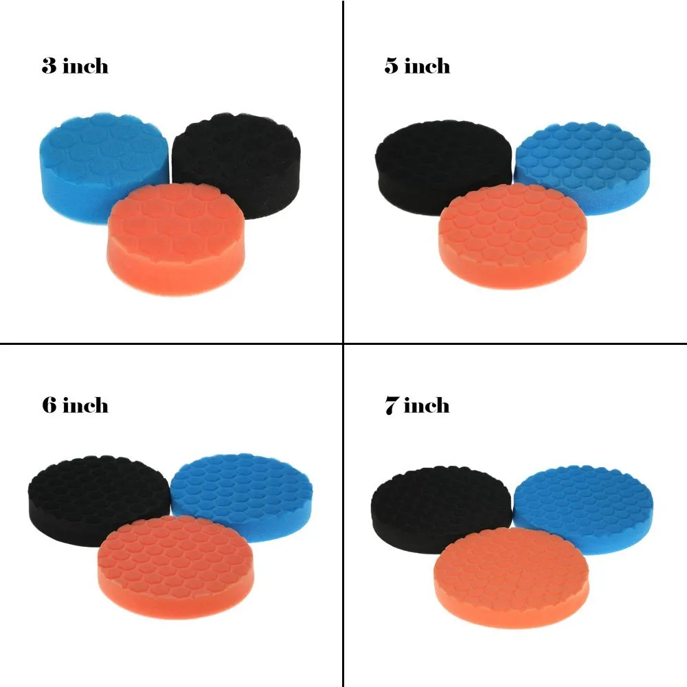 3PCS Car Polishing Sponge Pads Waxing Buffing Pad Foam Kit Set for Car Polisher Buffer Sander Polishing Waxing Sealing Glaze
3PCS Car Polishing Sponge Pads Waxing Buffing Pad Foam Kit Set for Car Polisher Buffer Sander Polishing Waxing Sealing Glaze