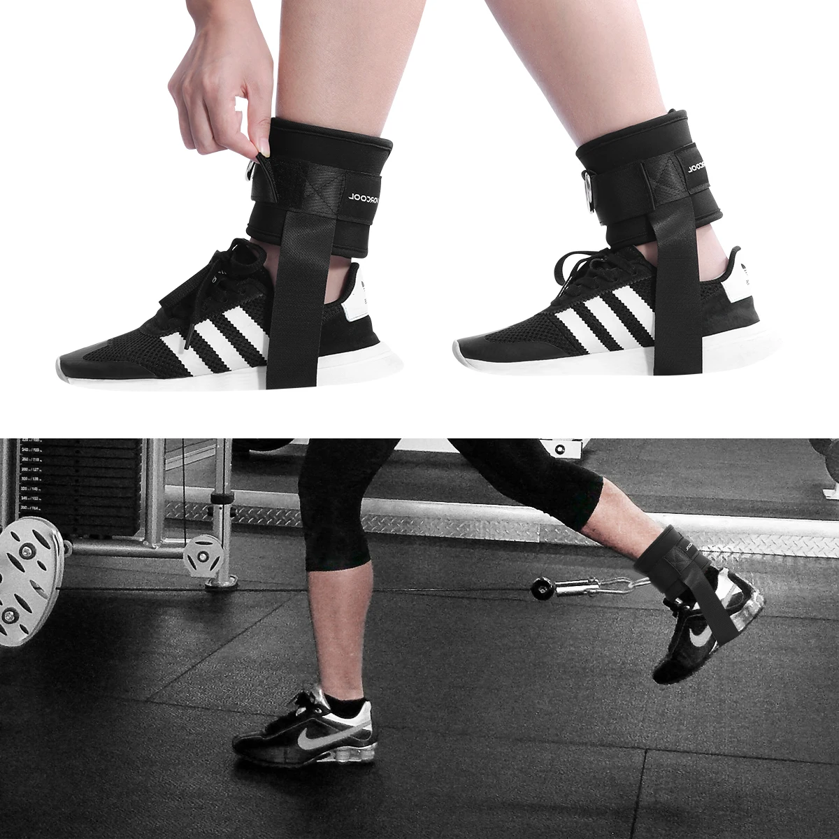 2pcs Adjustable Ankle Cuffs Sports Bands for Fitness Gym Workouts Exercises
2pcs Adjustable Ankle Cuffs Sports Bands for Fitness Gym Workouts Exercises