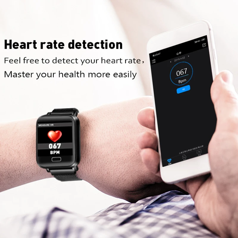 LIGE новинка 2019 умный браслет мониторинг сердечного ритма артериального давления