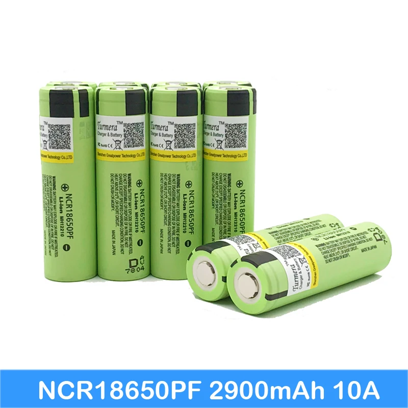 18650 Battery ncr18650pf 2900mAh 18650 Lithium Rechargeable battery for e-bike battery 36v 48v 52v for Turmera
18650 Battery ncr18650pf 2900mAh 18650 Lithium Rechargeable battery for e-bike battery 36v 48v 52v for Turmera