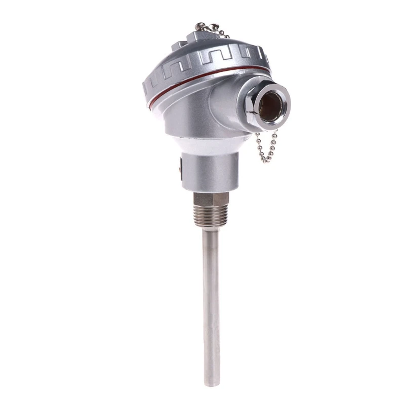1PC RTD PT100 Temperature Sensor 4" Probe 1/2" NPT Thread Thermocouple Terminal Head 
1PC RTD PT100 Temperature Sensor 4" Probe 1/2" NPT Thread Thermocouple Terminal Head