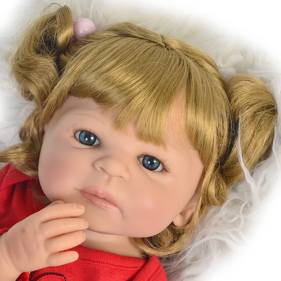 KEIUMI 22 дюйма полностью виниловые силиконовые куклы для новорожденных
