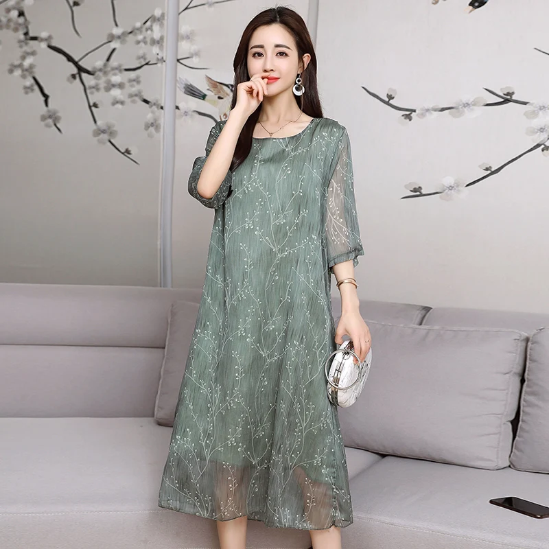 Summer Dress Women 2019 Vintage Five-point sleeve Cotton Linen Plus Size Dress Casual Loose Midi Boho Elegant Sundress vestidos
Summer Dress Women 2019 Vintage Five-point sleeve Cotton Linen Plus Size Dress Casual Loose Midi Boho Elegant Sundress vestidos