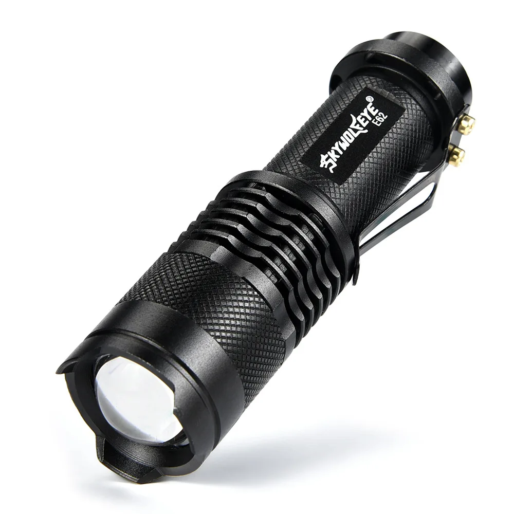 

XPE+COB LED Flshlight Rotating Zoom 4 modes USB rechargeable bike light tactical Waterproof led torch camping 14500 orAA battery