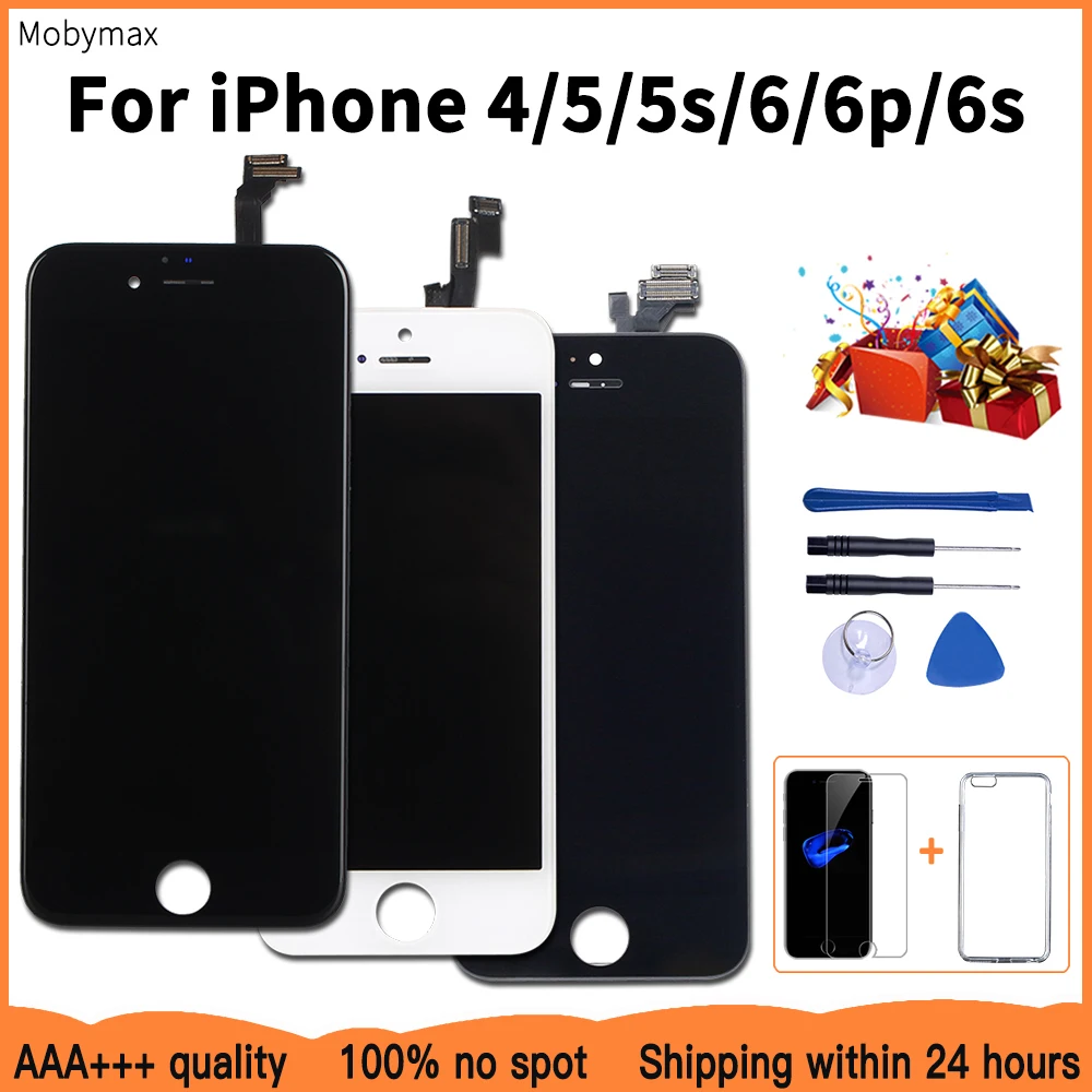 Сменный сенсорный экран для iPhone 5, 5s, 6plus, 6s, 4, закаленное стекло, инструменты, чехол из ТПУ, ЖК-дисплей AAA +++
Сменный сенсорный экран для iPhone 5, 5s, 6plus, 6s, 4, закаленное стекло, инструменты, чехол из ТПУ, ЖК-дисплей AAA +++