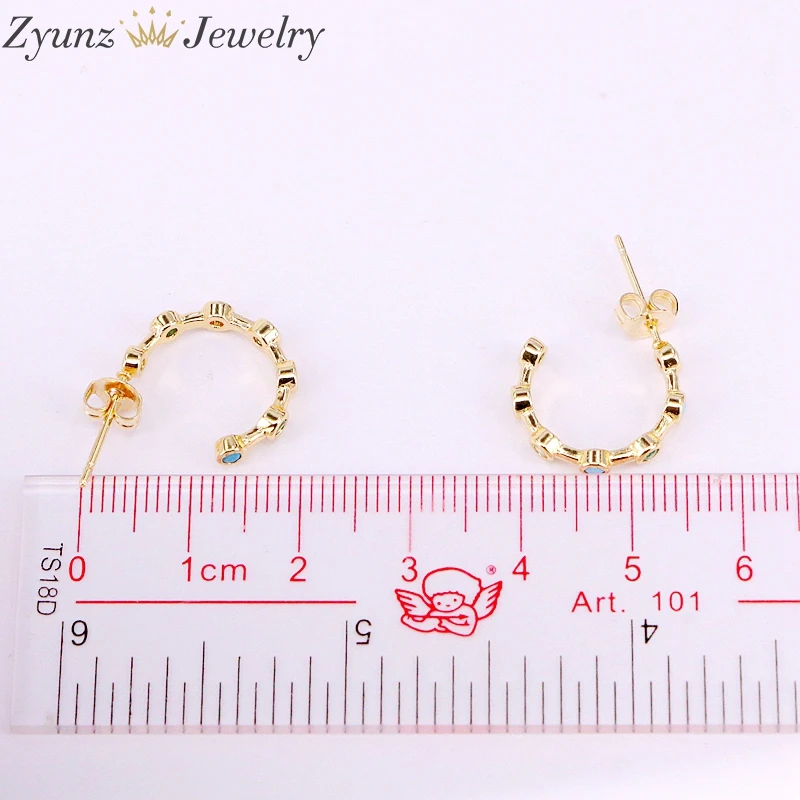 10 Pairs, Rainbow Earrings Multi Color CZ Stud Earrings Colorful Zircon half Circle Round Earrings for Women Fashison Jewelry
10 Pairs, Rainbow Earrings Multi Color CZ Stud Earrings Colorful Zircon half Circle Round Earrings for Women Fashison Jewelry