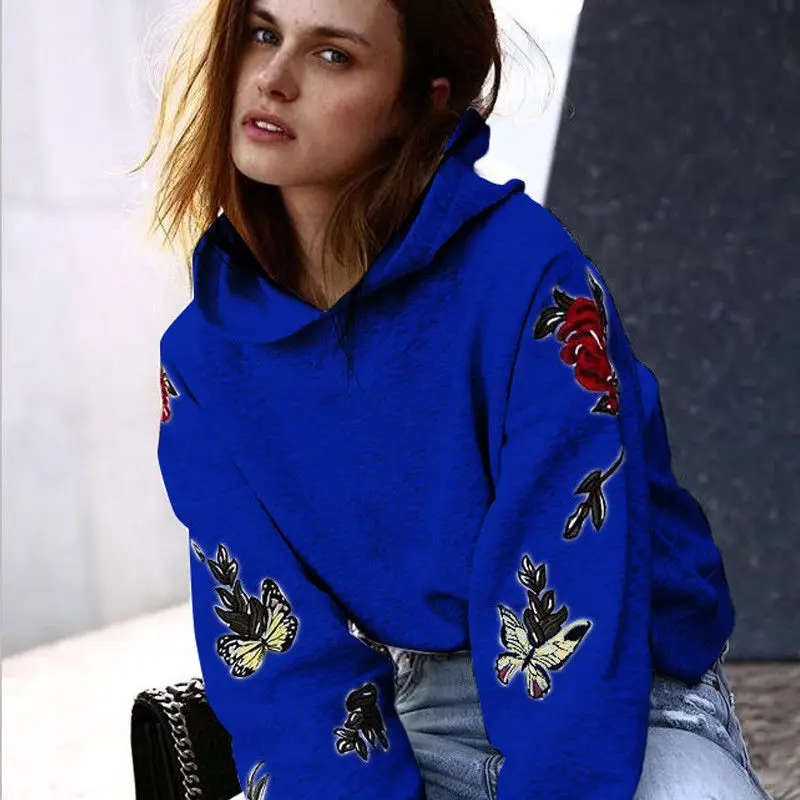 New Style in Autumn 2017 Women Floral Long Sleeve Printed Hooded Coat Pullover Tops Hoodie Sweatshirt Outwear
New Style in Autumn 2017 Women Floral Long Sleeve Printed Hooded Coat Pullover Tops Hoodie Sweatshirt Outwear