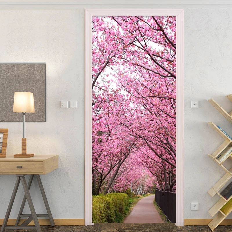 Pink Cherry Blossom Path Landscape Door Sticker Wedding House Living Room Wallpaper Home Decor 3D Wall Decals PVC Self-Adhesive
Pink Cherry Blossom Path Landscape Door Sticker Wedding House Living Room Wallpaper Home Decor 3D Wall Decals PVC Self-Adhesive
