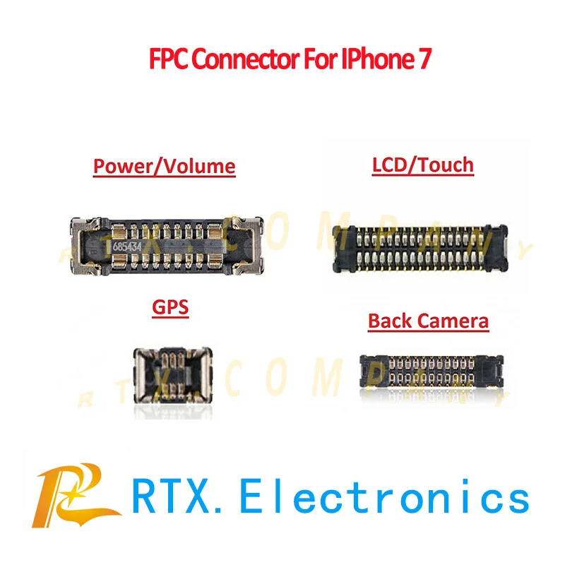 8pcs/set For IPhone 7 Logicboard Connector Set Replacement Power/Volume LCD/Touch Battery Charger Camera Home GPS FPC Connector
8pcs/set For IPhone 7 Logicboard Connector Set Replacement Power/Volume LCD/Touch Battery Charger Camera Home GPS FPC Connector