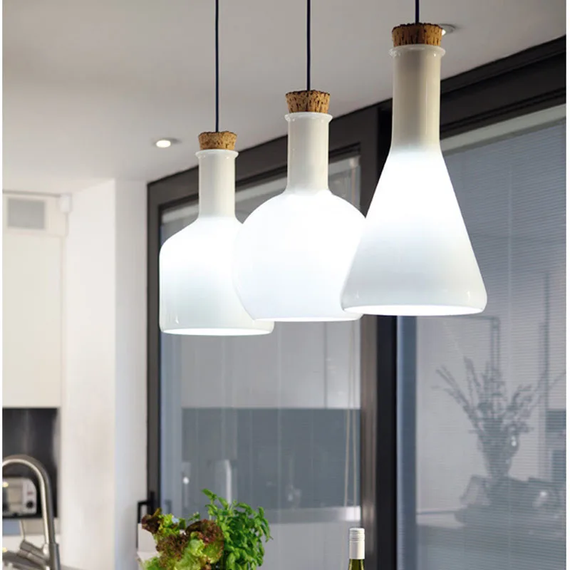 Modern American style white magic bottle pendant light e27 lamp holder for dining room and restaurant
Modern American style white magic bottle pendant light e27 lamp holder for dining room and restaurant