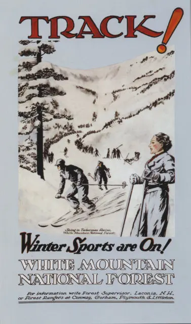 Винтажный постер для катания на лыжах и путешествий Лазурный берег классические