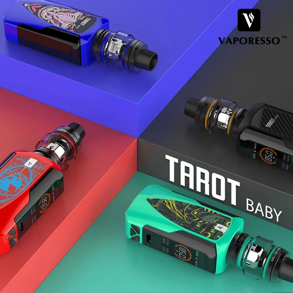 Оригинальные марки vaporesso Tarot Baby 85 Вт TC E cig Kit 0 002 s Скорость Стрельбы Vape & 2500Ahm коробка