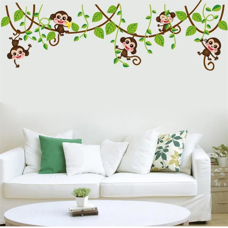 Best Selling Animals Living Room Cute Kids Baby Jungle Monkey Tree Wall Sticker Nursery Decal Removable Art Decor Decals
Best Selling Animals Living Room Cute Kids Baby Jungle Monkey Tree Wall Sticker Nursery Decal Removable Art Decor Decals