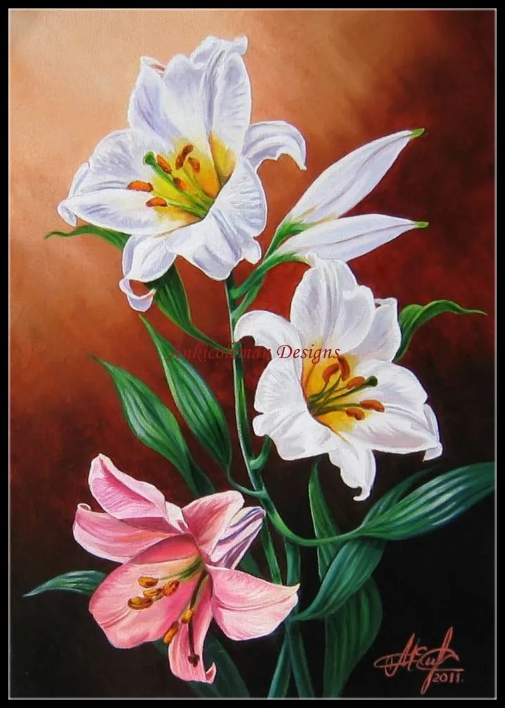 Needlework for embroidery DIY DMC High Quality - Counted Cross Stitch Kits 14 ct Oil painting - Lilies
Needlework for embroidery DIY DMC High Quality - Counted Cross Stitch Kits 14 ct Oil painting - Lilies
