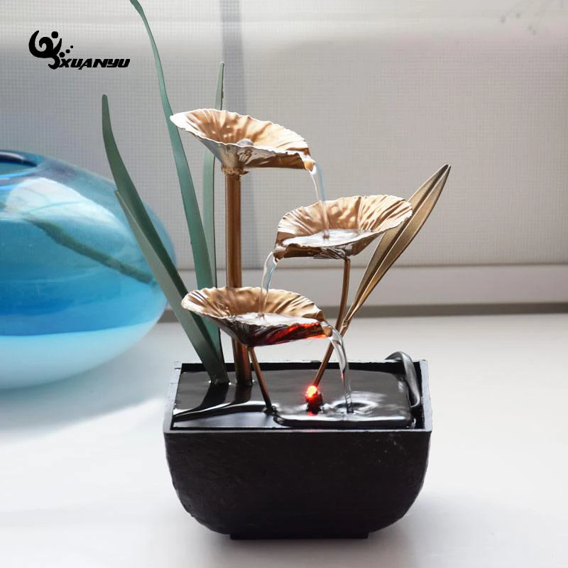 European Style Synthetic Resin Waterproof Fountain Desk Office Ornaments Living Room Geomantic Fengshui Wheel Home Decor
European Style Synthetic Resin Waterproof Fountain Desk Office Ornaments Living Room Geomantic Fengshui Wheel Home Decor