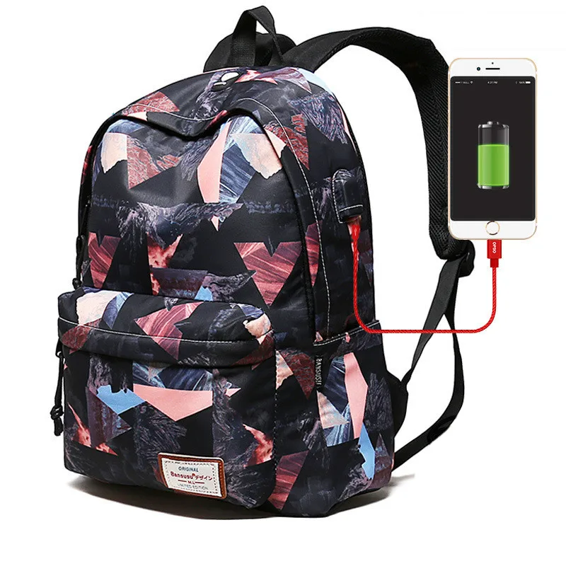 USB Charging Anti-theft Women Backpack Printing School Backpacks Schoolbag For Teenagers Book Bag waterproof Travel backpack
USB Charging Anti-theft Women Backpack Printing School Backpacks Schoolbag For Teenagers Book Bag waterproof Travel backpack