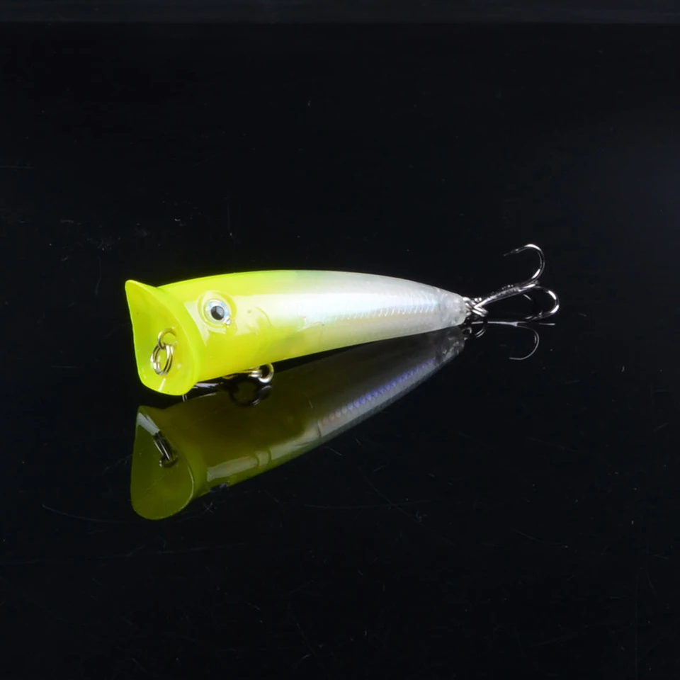 1Pcs Popular 7.5cm 10.4g Popper Fishing Lure Hard Artificial Bait with 2 Treble Hooks Fishing Wobblers Crankbait Pesca Iscas
1Pcs Popular 7.5cm 10.4g Popper Fishing Lure Hard Artificial Bait with 2 Treble Hooks Fishing Wobblers Crankbait Pesca Iscas