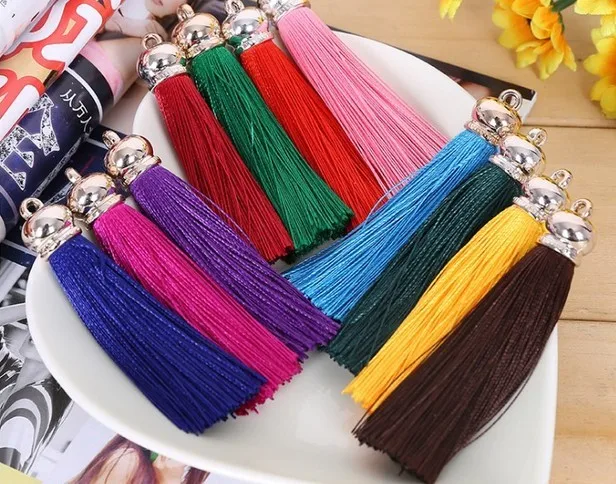 10pcs/lot 8cm large rayon silk tassels with cap for curtain clothing earringnecklace findings decoration diy accessories1483
10pcs/lot 8cm large rayon silk tassels with cap for curtain clothing earringnecklace findings decoration diy accessories1483