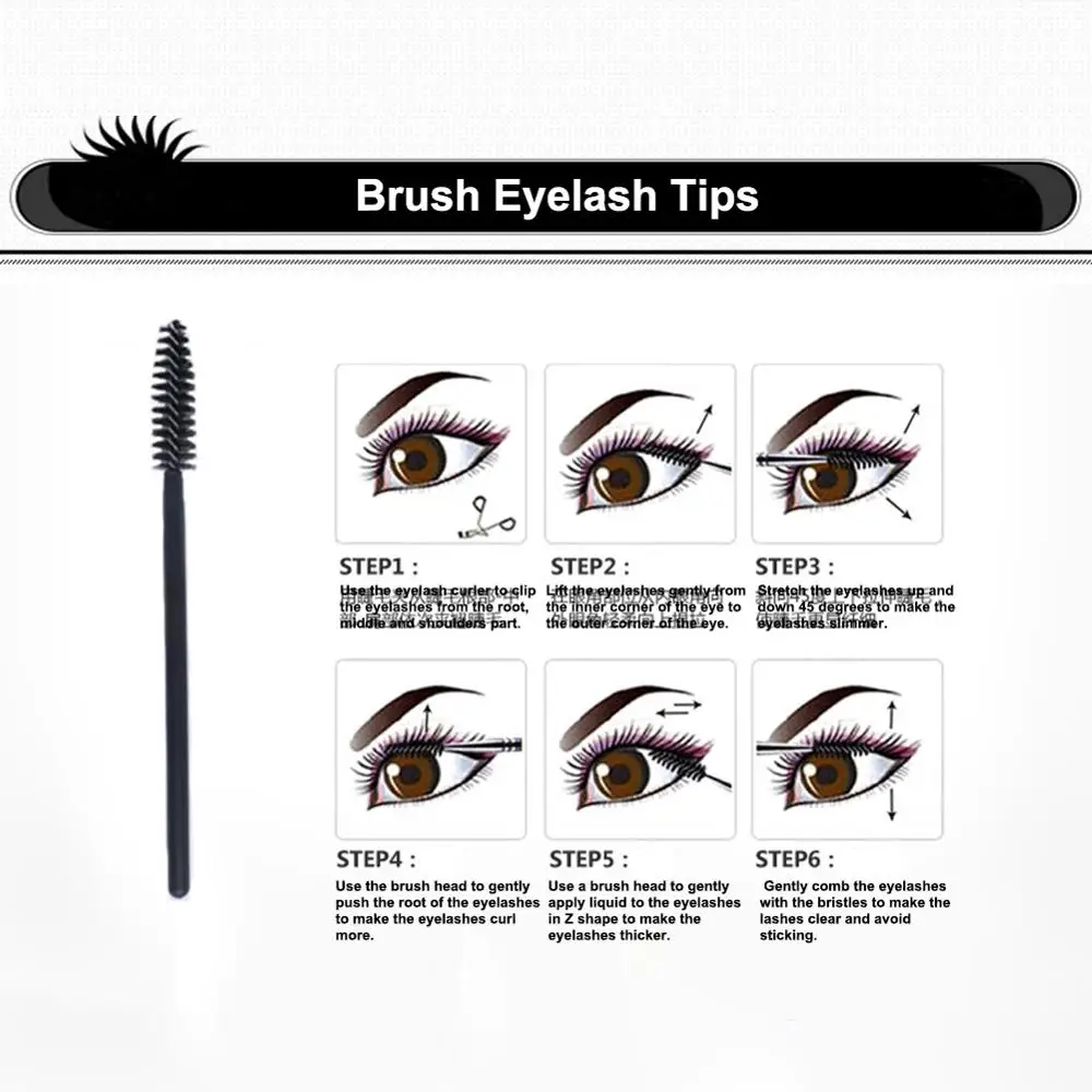 50Pcs/Pack Disposable Micro Eyelash Brushes Mascara Wands Applicator Makeup Tool Portable Eyelash Comb Brushes Makeup tool Kit
50Pcs/Pack Disposable Micro Eyelash Brushes Mascara Wands Applicator Makeup Tool Portable Eyelash Comb Brushes Makeup tool Kit
