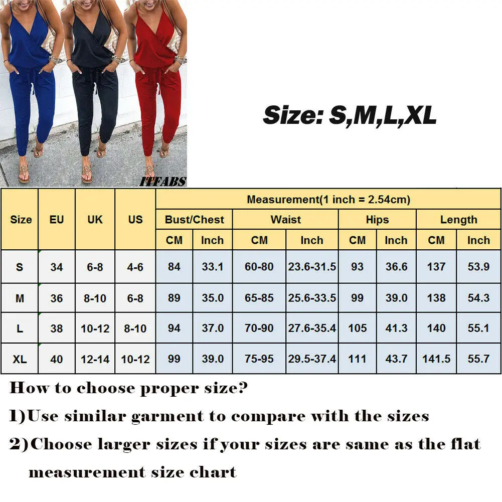 Hirigin 2019 Summer Newest Ladies Women Holiday Sleeveless V Neck Playsuit Jumpsuit Rompers Beach Casual Long Pants
Hirigin 2019 Summer Newest Ladies Women Holiday Sleeveless V Neck Playsuit Jumpsuit Rompers Beach Casual Long Pants