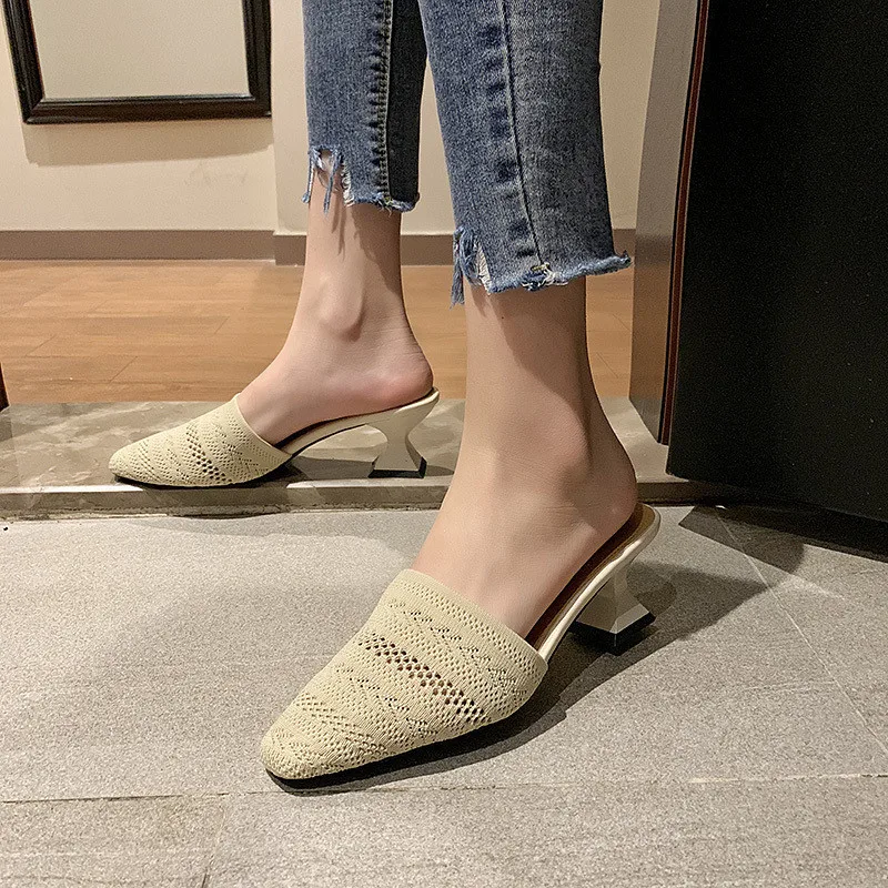 2019 Woman Solid Spring Mesh Handmade Slippers High Heels Shallow Slides Strang Style slingback Shoes Woman breathable Slippers
2019 Woman Solid Spring Mesh Handmade Slippers High Heels Shallow Slides Strang Style slingback Shoes Woman breathable Slippers
