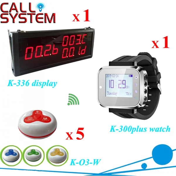 Electronic service pager system 1 display monior 1 watch wrist with 5 table buzzer 100% waterproof
Electronic service pager system 1 display monior 1 watch wrist with 5 table buzzer 100% waterproof