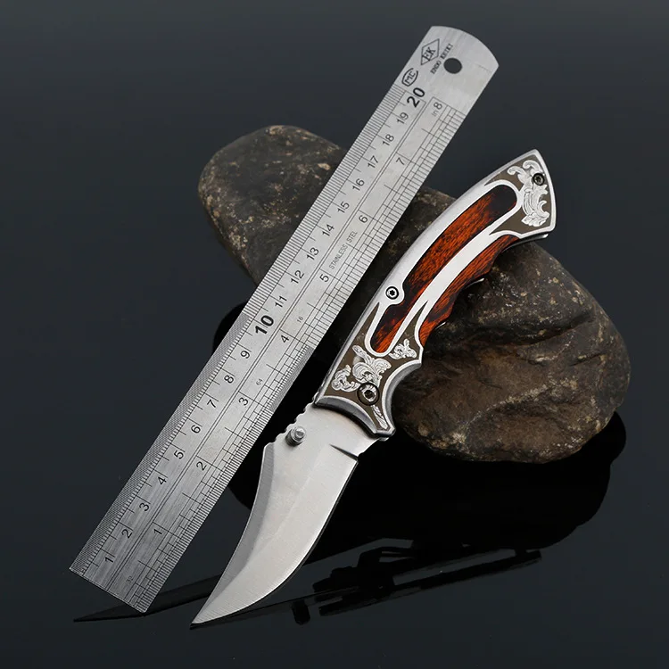Hot Sale Pocket Folding Blade Knife Steel 440c Blade Wooden Handle Outdoor Camping Hunting tactical Knife Survival Knife Tools
Hot Sale Pocket Folding Blade Knife Steel 440c Blade Wooden Handle Outdoor Camping Hunting tactical Knife Survival Knife Tools