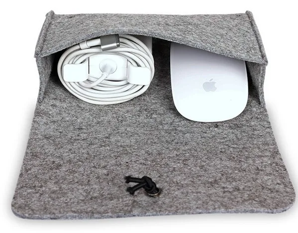 Fashion Wool Felt Laptop Storage bag For Macbook Mouse Charger USB Cable Power Bag Sleeve For Macbook Air 13 Pro 15 Retina 11 12
Fashion Wool Felt Laptop Storage bag For Macbook Mouse Charger USB Cable Power Bag Sleeve For Macbook Air 13 Pro 15 Retina 11 12