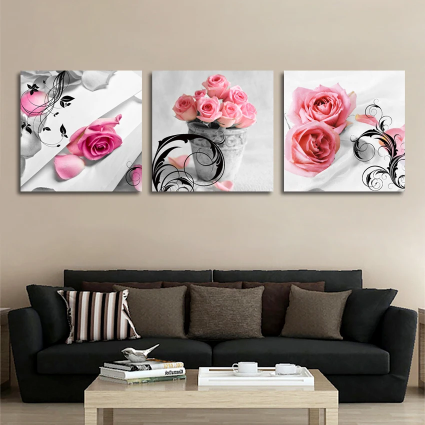 ALMUDENA Unframed 3 Pieces/Set Modern Mural Picture Pink Rose Flower Canvas Art Print Poster Home Decor Bedroom Wall Painting
ALMUDENA Unframed 3 Pieces/Set Modern Mural Picture Pink Rose Flower Canvas Art Print Poster Home Decor Bedroom Wall Painting