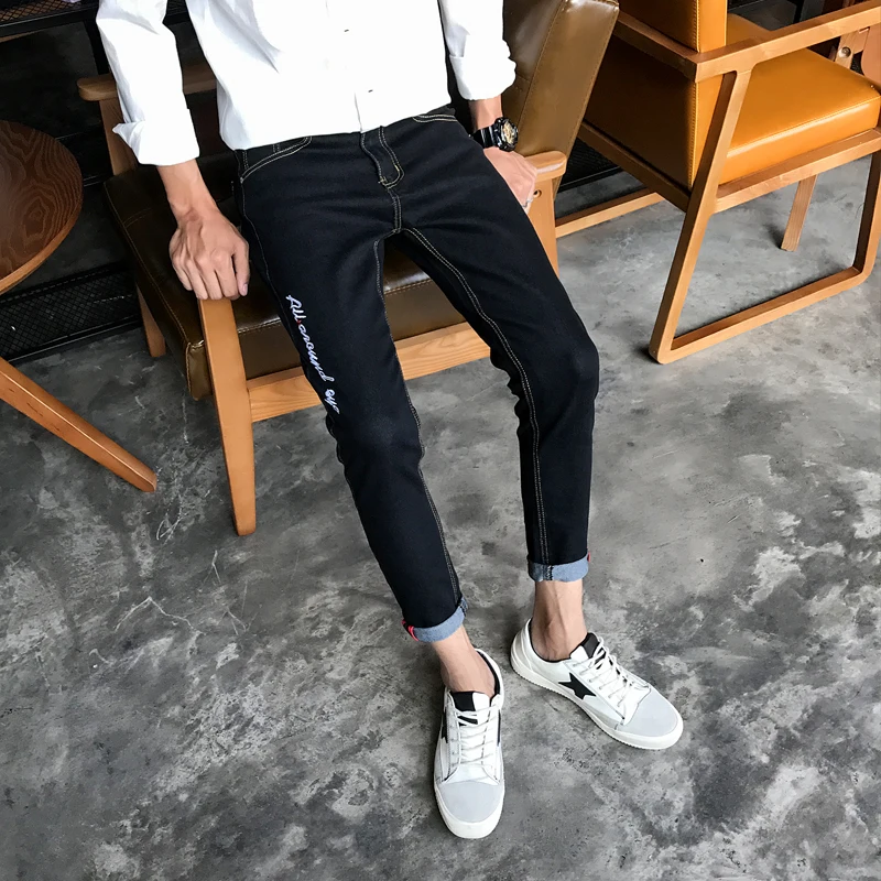 2018 new summer jeans men brand clothing solid pencil denim pants Ankle-Length male stretch trousers 502
2018 new summer jeans men brand clothing solid pencil denim pants Ankle-Length male stretch trousers 502