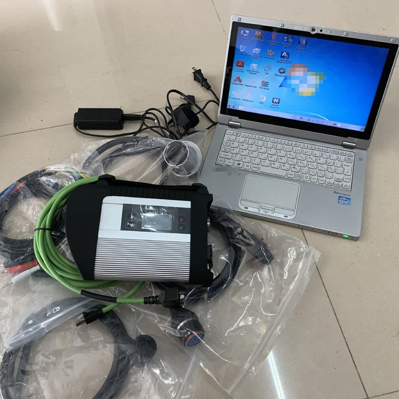 Latest MB star C4 software V2022.06 in 480G SSD with tablet CF-AX2 laptop i5 4G diagnostic for MB cars trucks Diag
Latest MB star C4 software V2022.06 in 480G SSD with tablet CF-AX2 laptop i5 4G diagnostic for MB cars trucks Diag