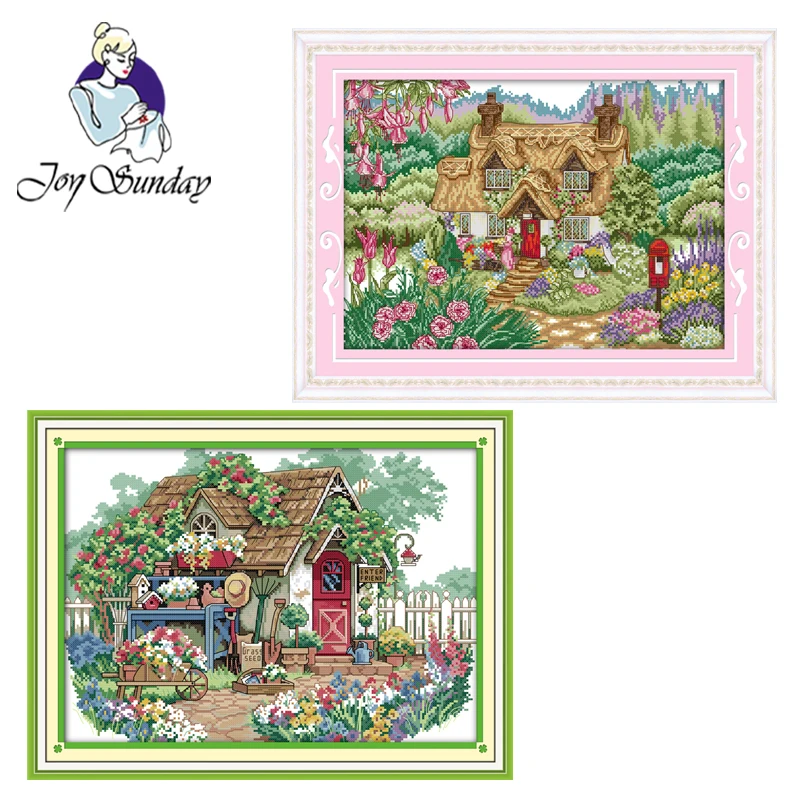 Joy Sunday,Flower cabin,cross stitch embroidery set,printing cloth embroidery kit,needlework,Scenery pattern cross stitch set
Joy Sunday,Flower cabin,cross stitch embroidery set,printing cloth embroidery kit,needlework,Scenery pattern cross stitch set