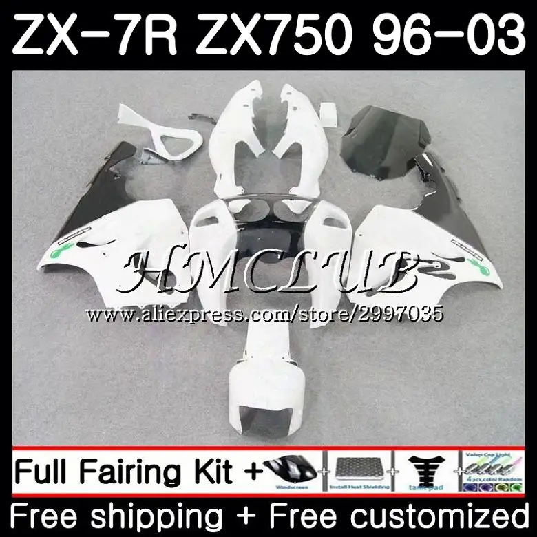 Body For KAWASAKI NINJA ZX-7R ZX750 ZX 7R 1996 1997 1998 1999 48HC.1 Gloss white ZX-750 ZX 7 R ZX 750 ZX7R 96 97 98 99 Fairing
Body For KAWASAKI NINJA ZX-7R ZX750 ZX 7R 1996 1997 1998 1999 48HC.1 Gloss white ZX-750 ZX 7 R ZX 750 ZX7R 96 97 98 99 Fairing