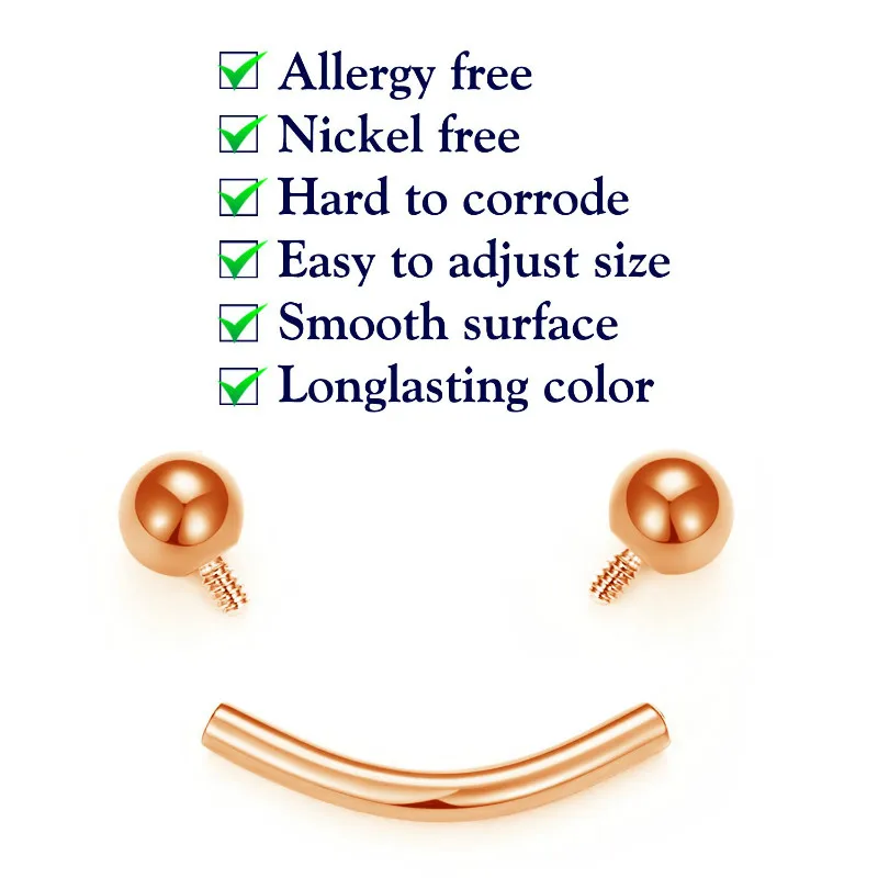 Jforyou 3-7PC 14G Eyebrow Rings Piercing Internally Thread Stainless Steel Curved Barbell Rook Earrings Navel Belly Rings
Jforyou 3-7PC 14G Eyebrow Rings Piercing Internally Thread Stainless Steel Curved Barbell Rook Earrings Navel Belly Rings